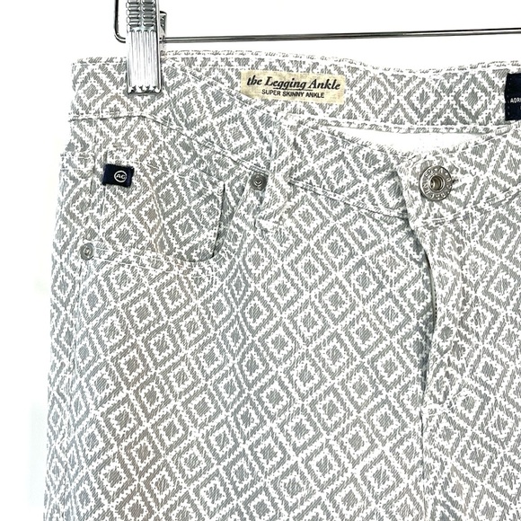 AG Adriano Goldschmied The Legging Ankle Basket Weave Grey Jeans - Picture 4 of 11